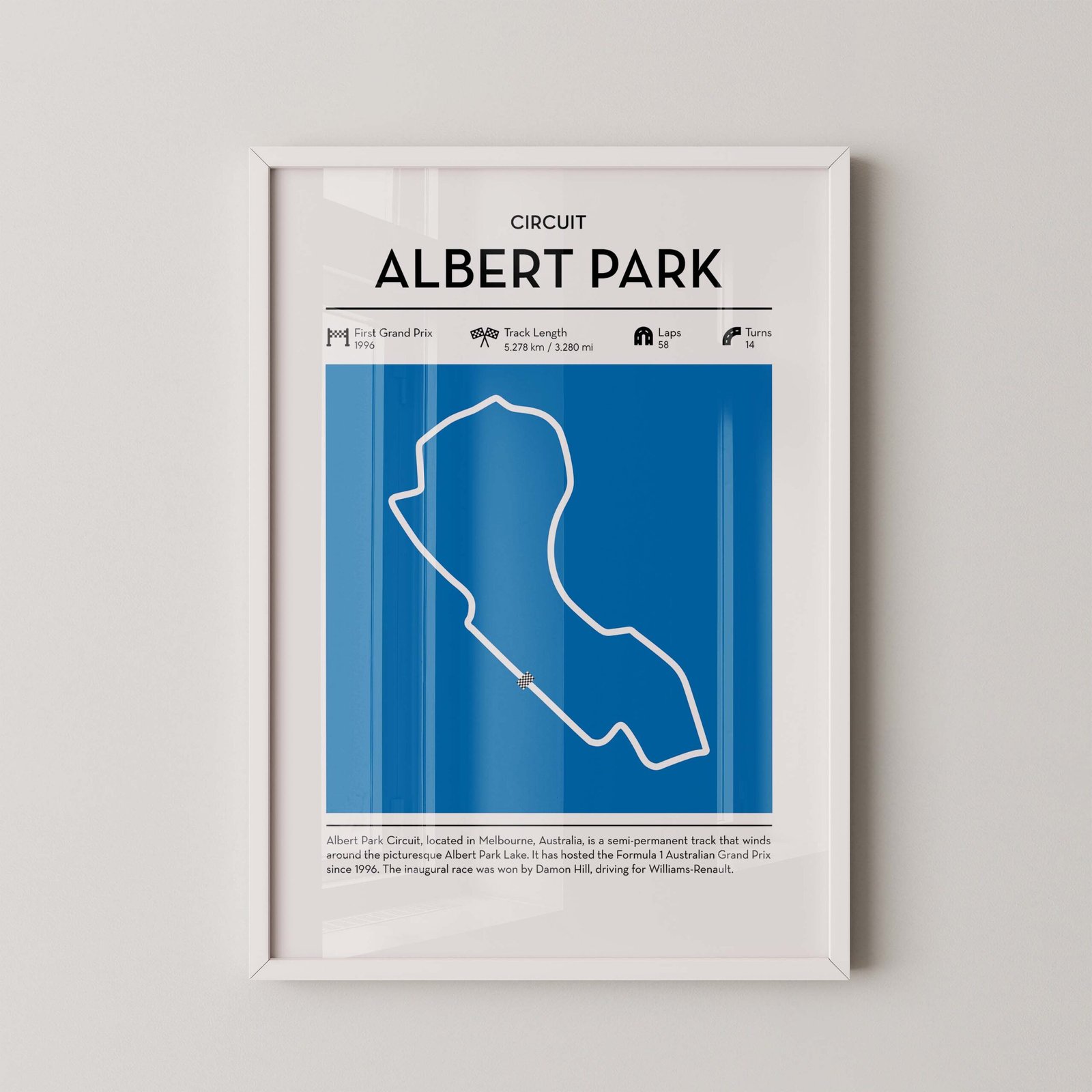 Albert Park F1 Racetrack Print - Image 2