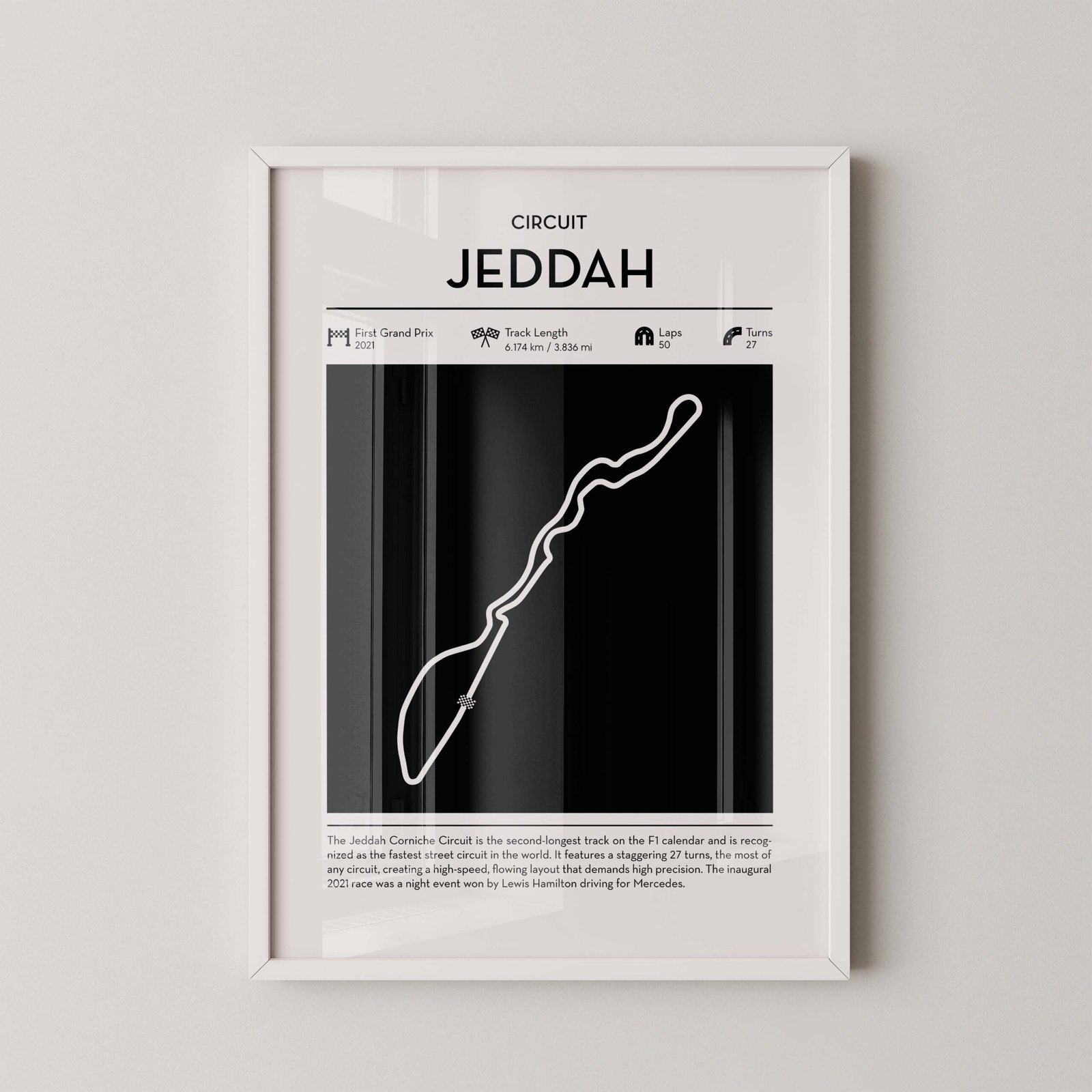 Jeddah Corniche Circuit Print - Image 2