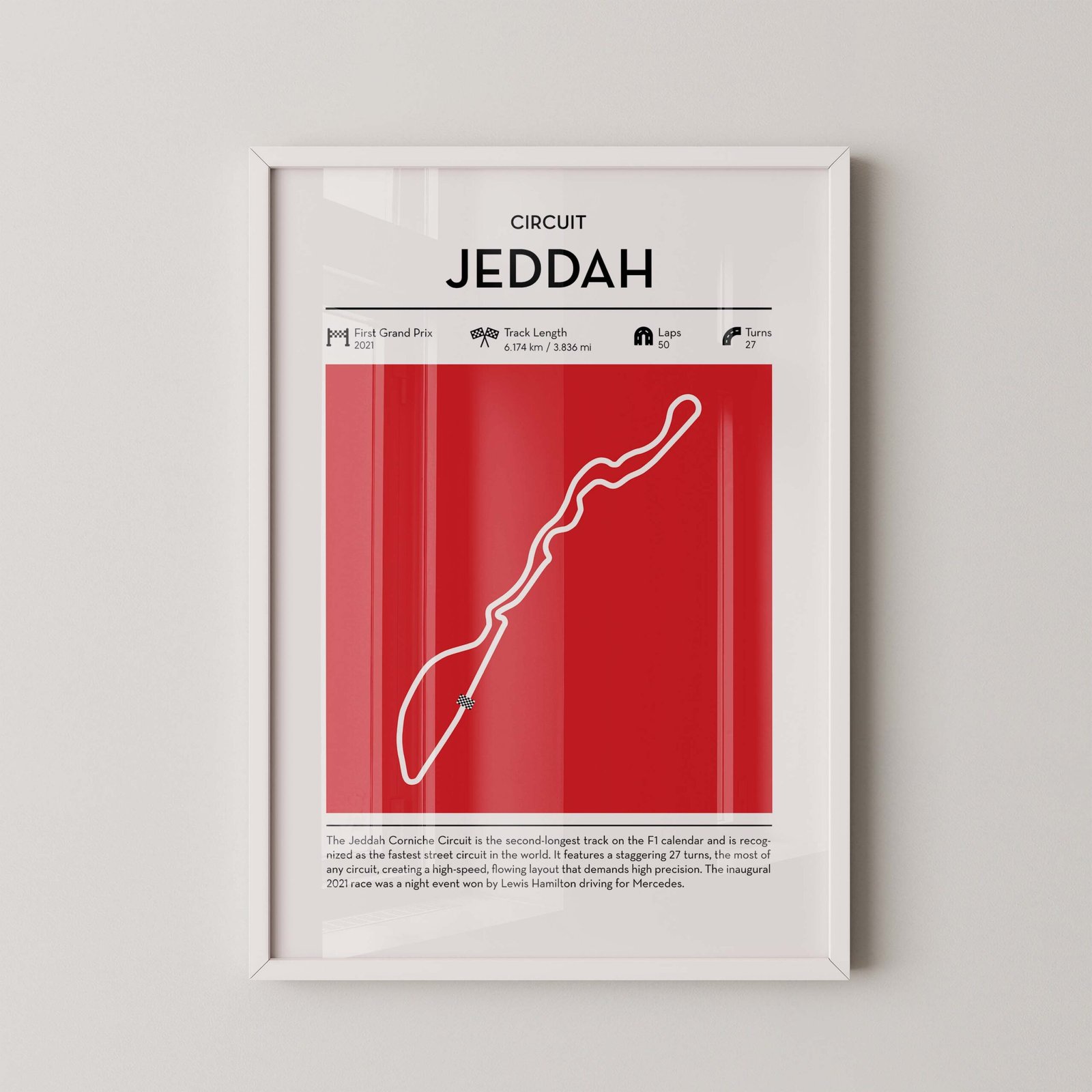 Jeddah Corniche Circuit Poster - Image 2