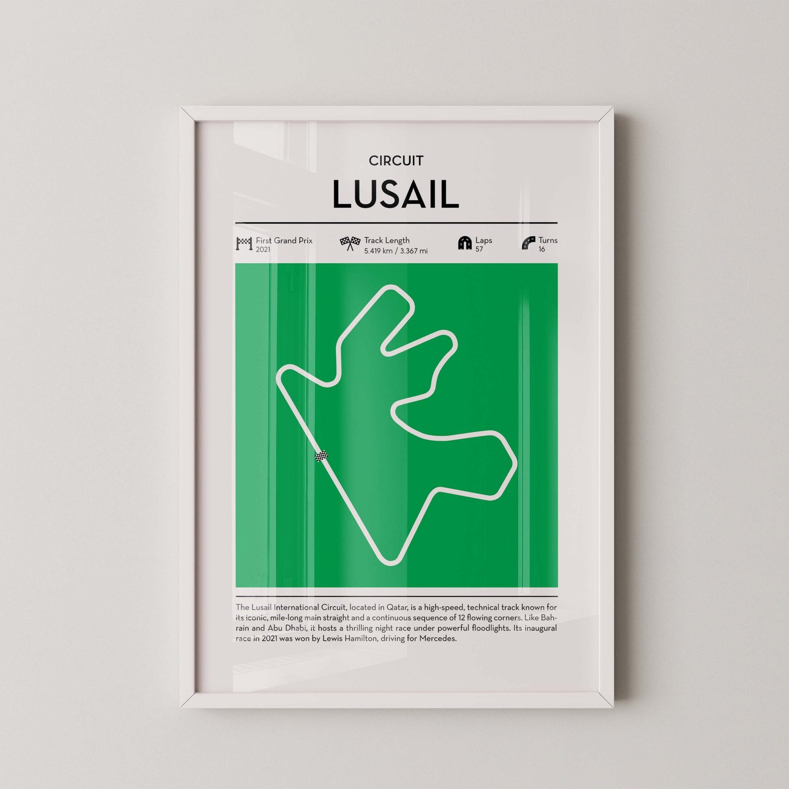 Lusail Qatar Grand Prix Poster - Image 2