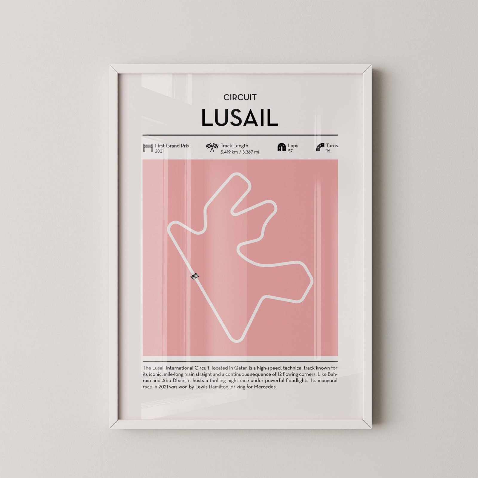 Circuit Lusail Formula 1 Print - Image 2