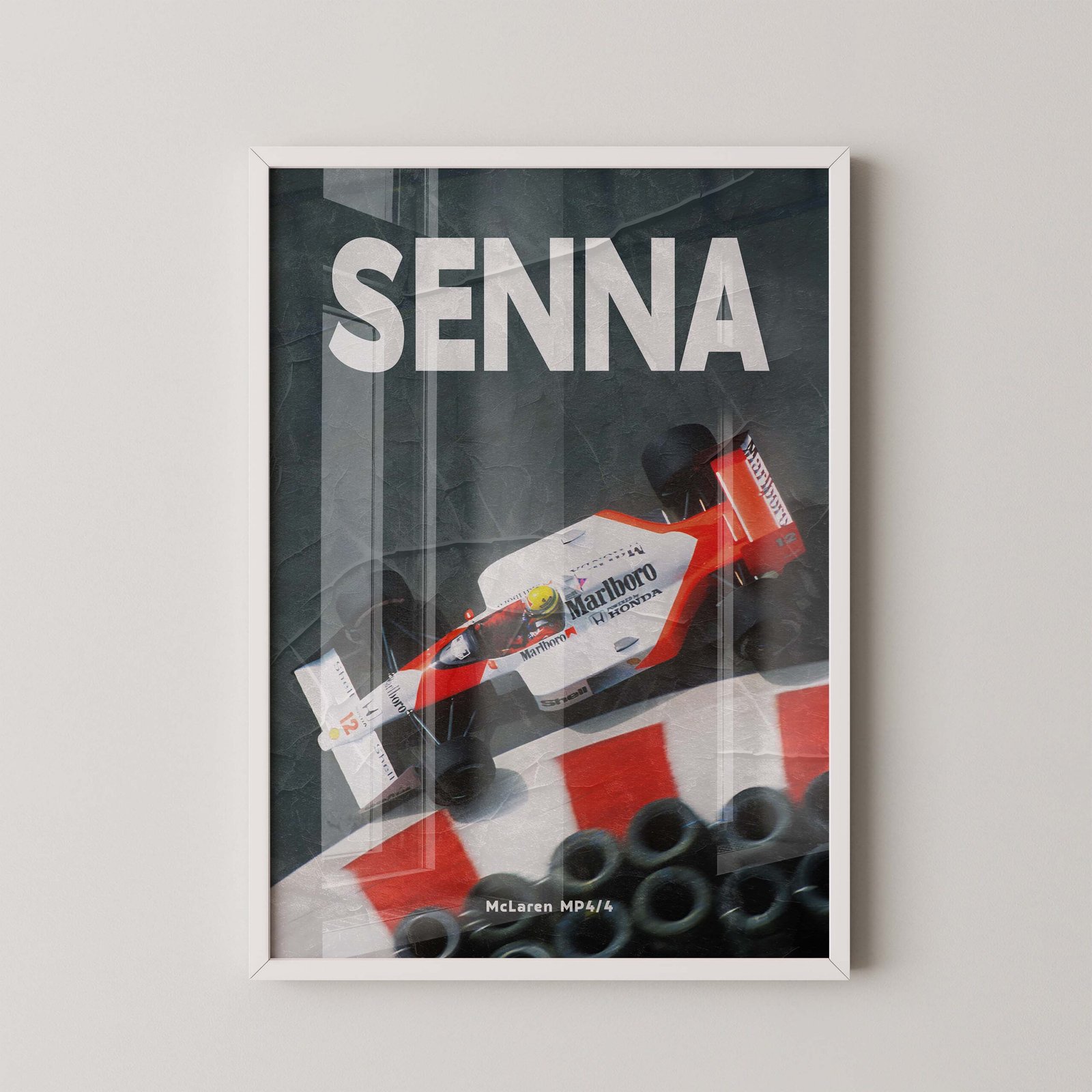 Ayrton Senna Vintage Magazine Poster - Image 2