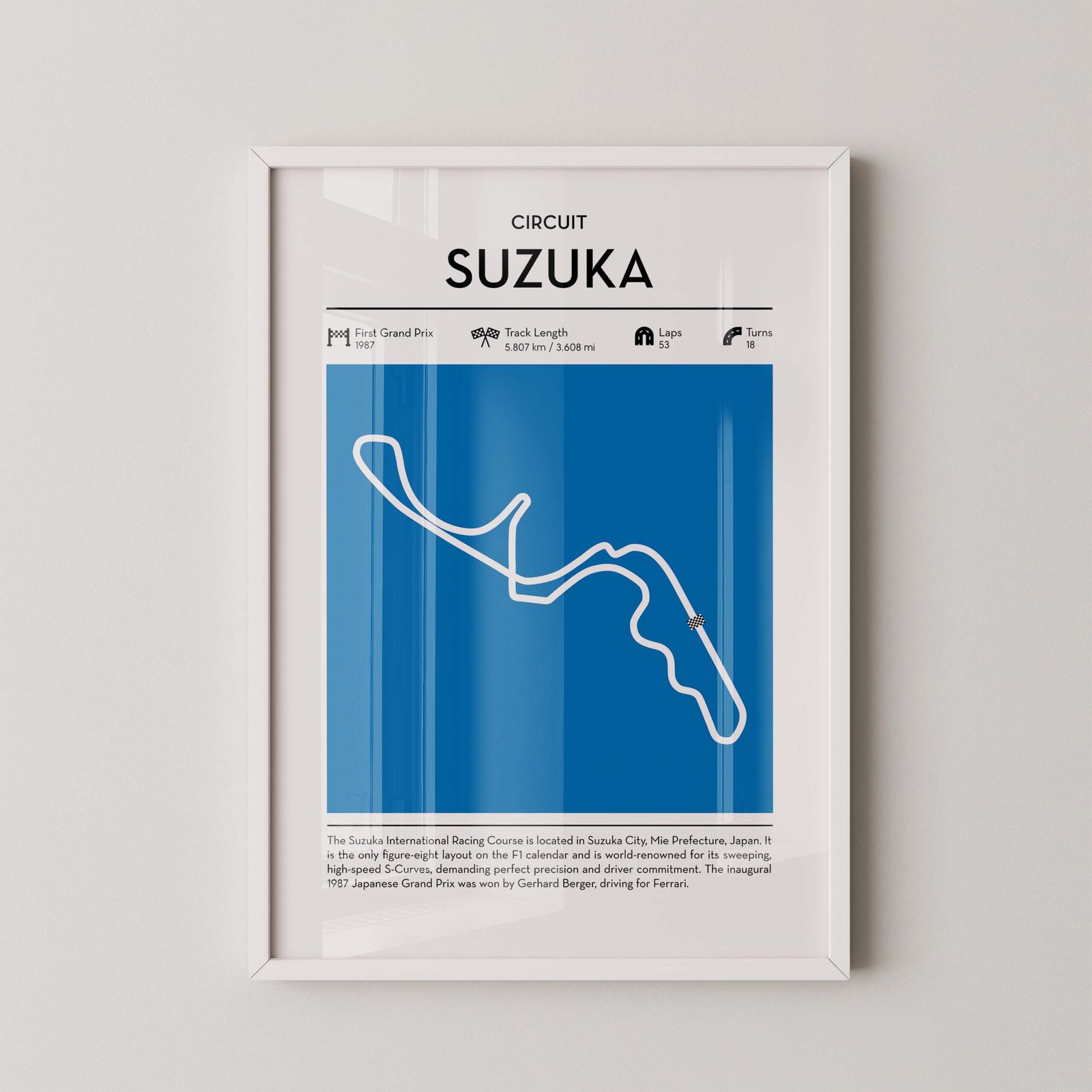 F1 Suzuka Circuit Poster - Image 2