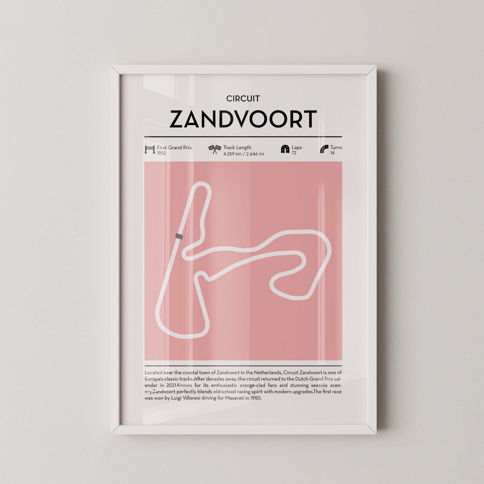 Circuit Zandvoort Formula 1 Poster - Image 2