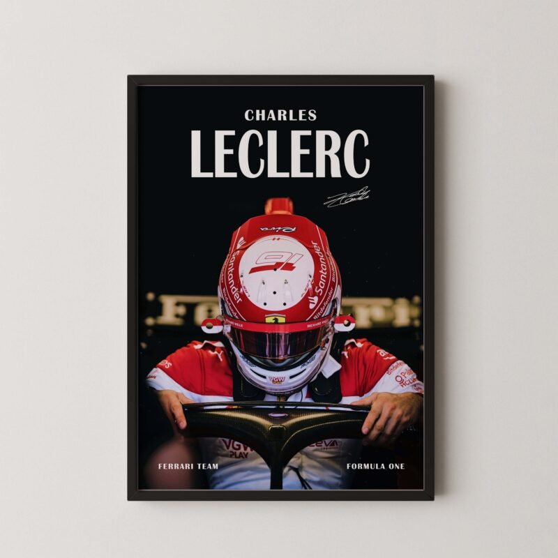 Charles Leclerc F1 Cockpit Wall Art