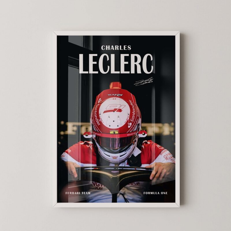 Charles Leclerc F1 Cockpit Wall Art