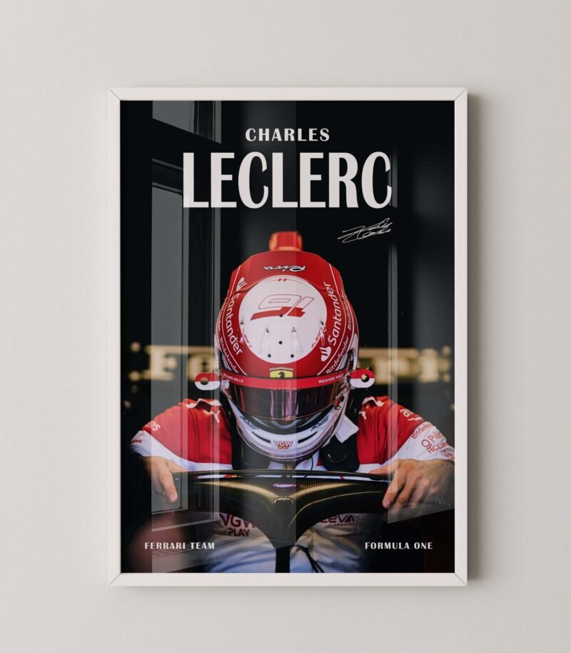 Charles Leclerc F1 Cockpit Wall Art
