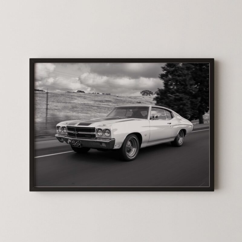 1970 chevy chevelle 454 driver photography print