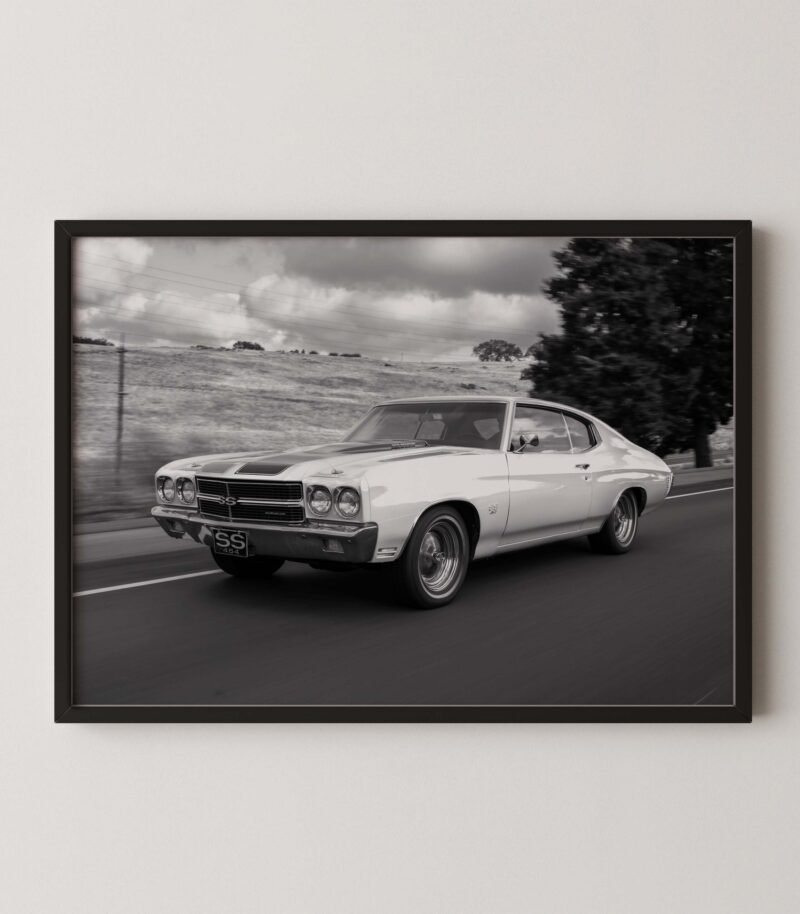 1970 chevy chevelle 454 driver photography print