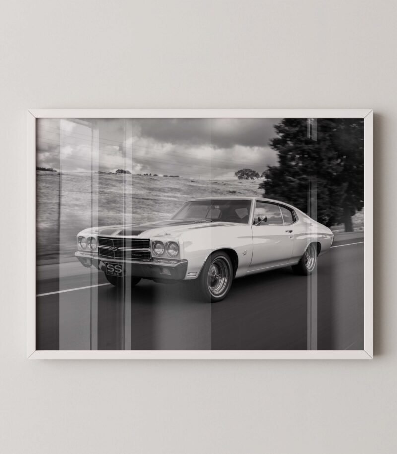 1970 chevy chevelle 454 driver photography print
