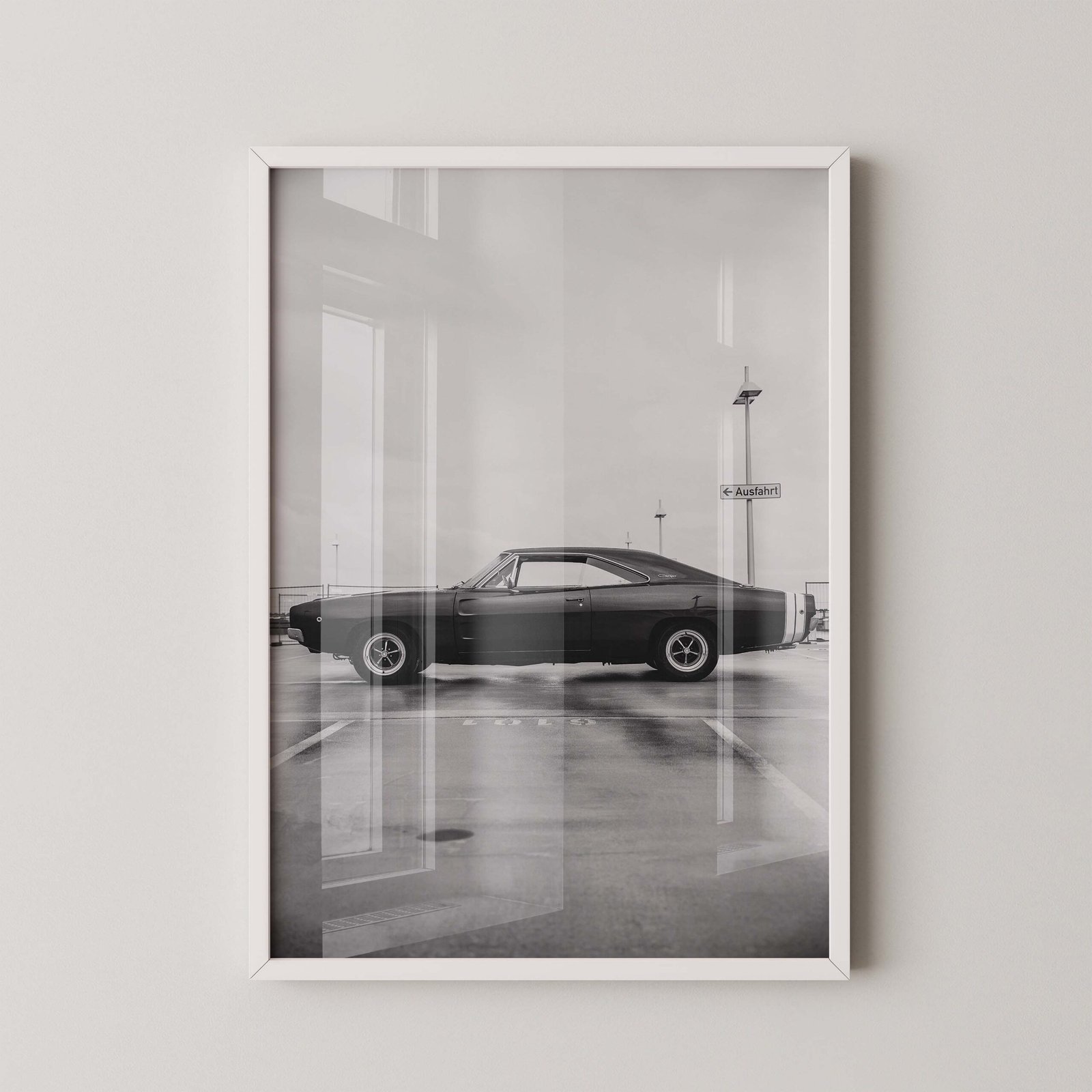 Vintage Dodge Charger Print - Image 2