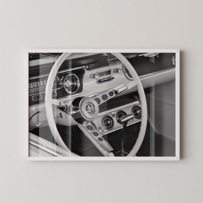 Classic Ford Mustang Cockpit Wall Art