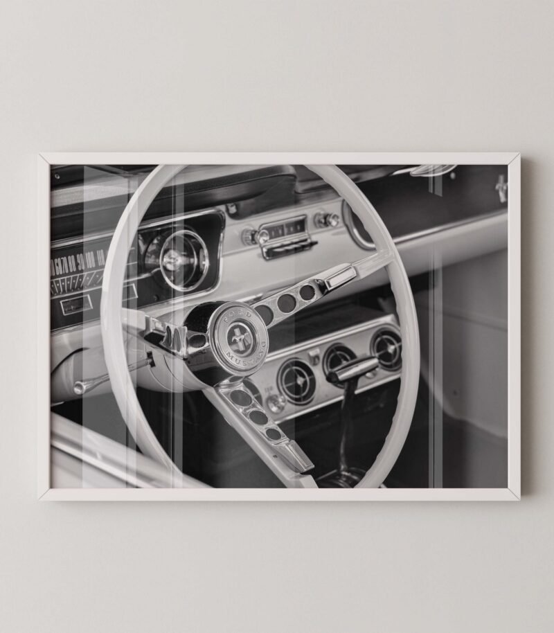 Classic Ford Mustang Cockpit Wall Art