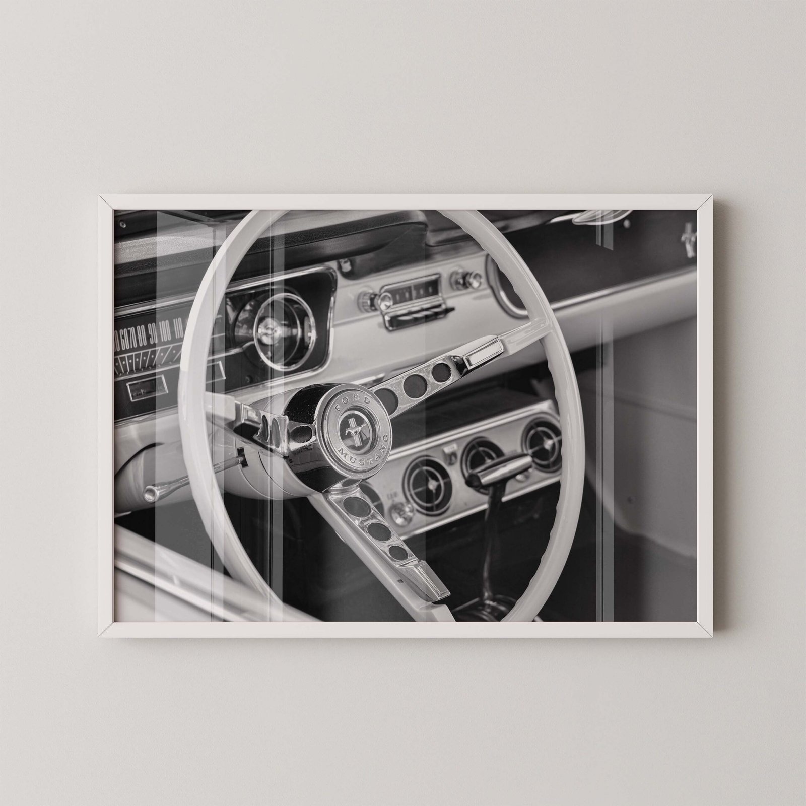 Classic Ford Mustang Cockpit Wall Art - Image 2