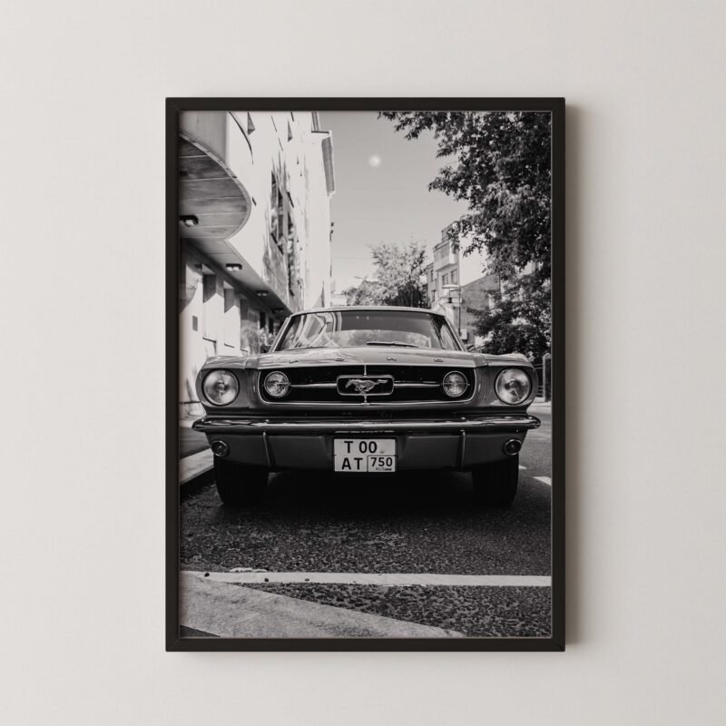 Classic Ford Mustang Digital Poster