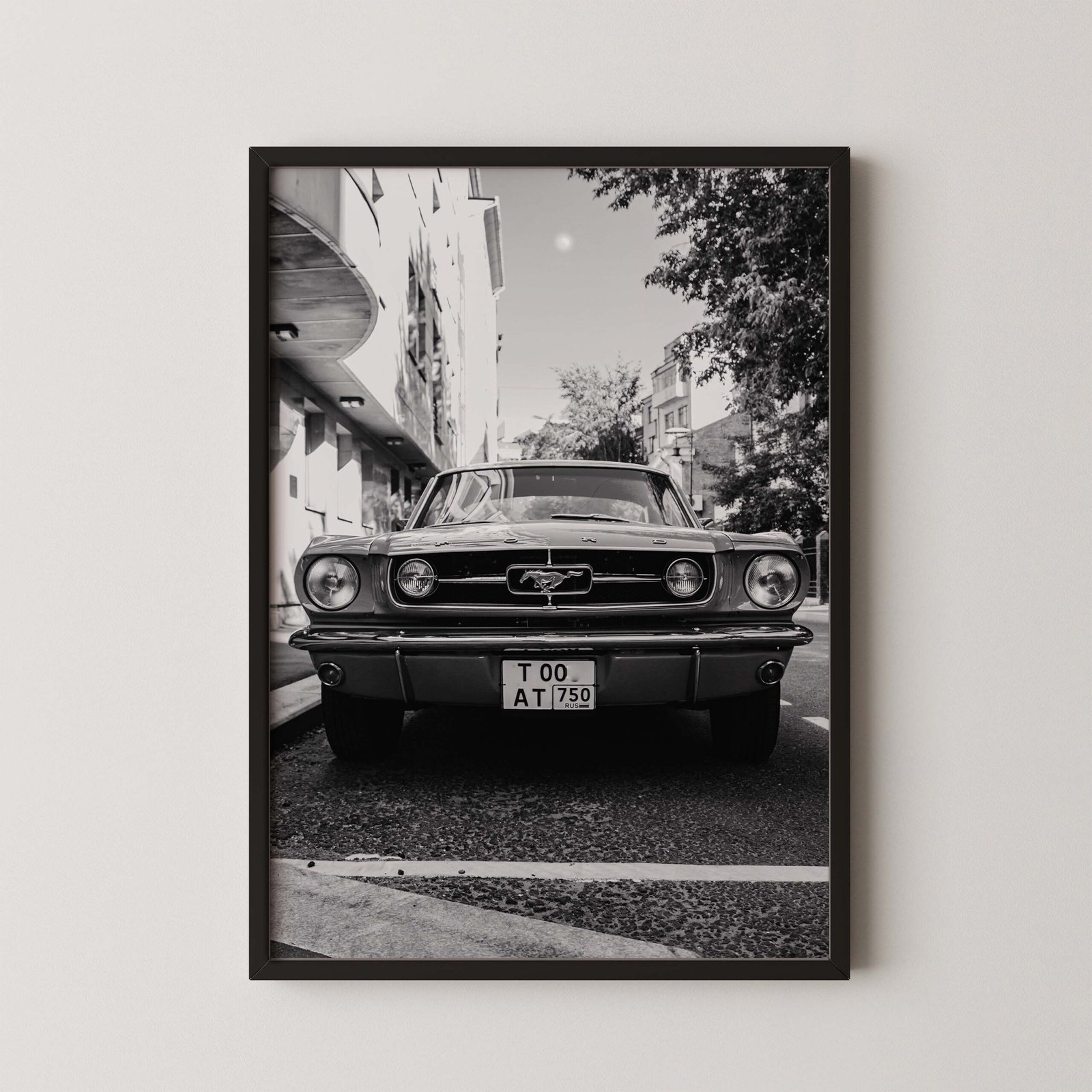 Classic Ford Mustang Digital Poster