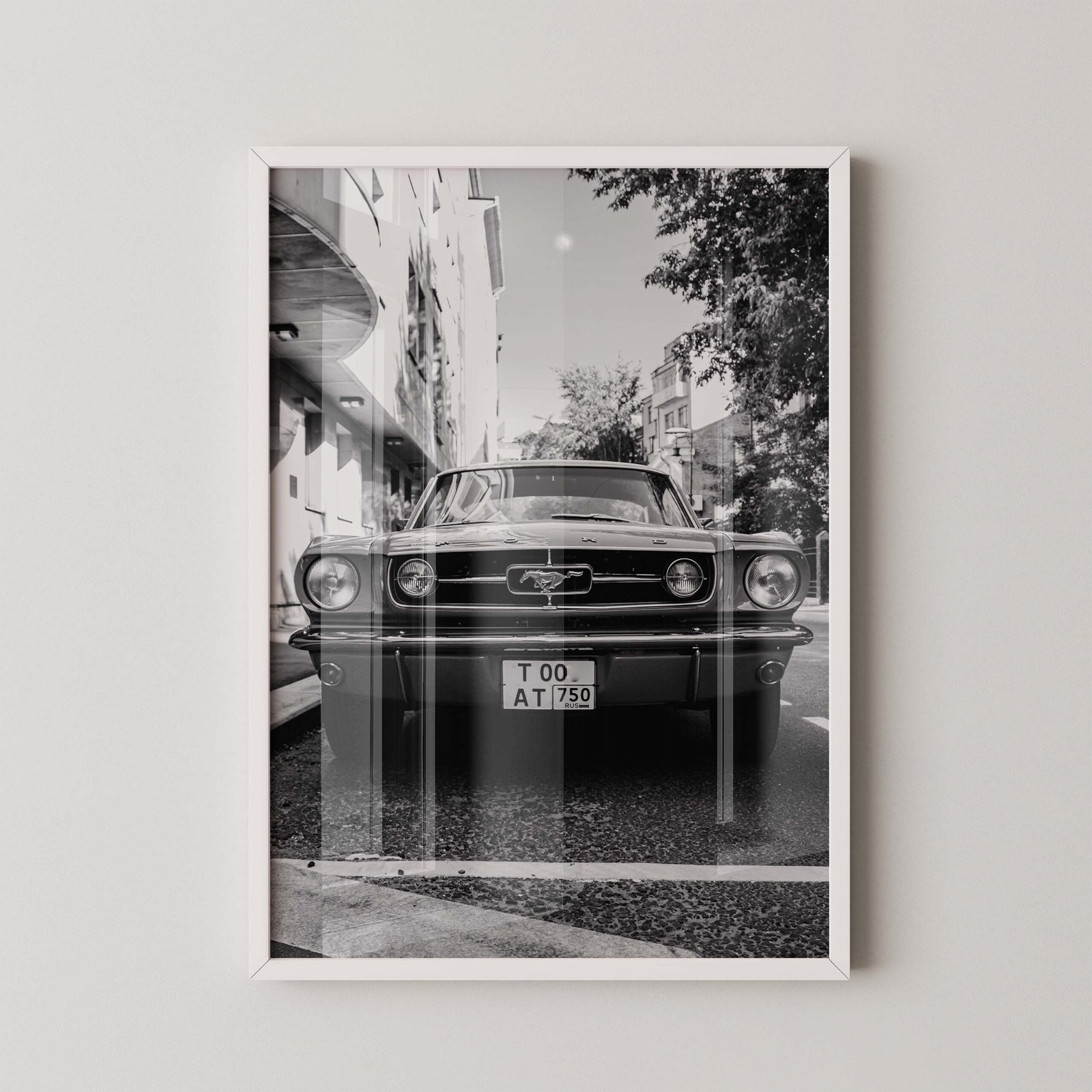 Classic Ford Mustang Digital Poster - Image 2
