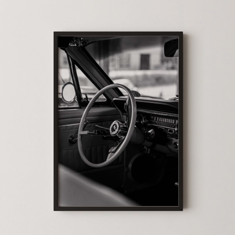 Retro Ford Mustang Steering Wheel