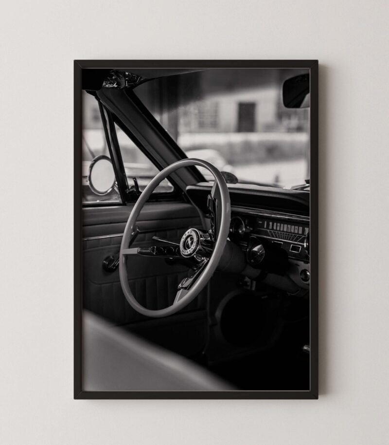 Retro Ford Mustang Steering Wheel