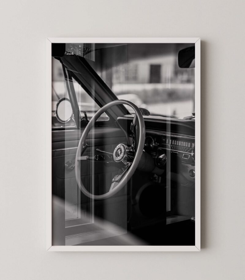 Retro Ford Mustang Steering Wheel