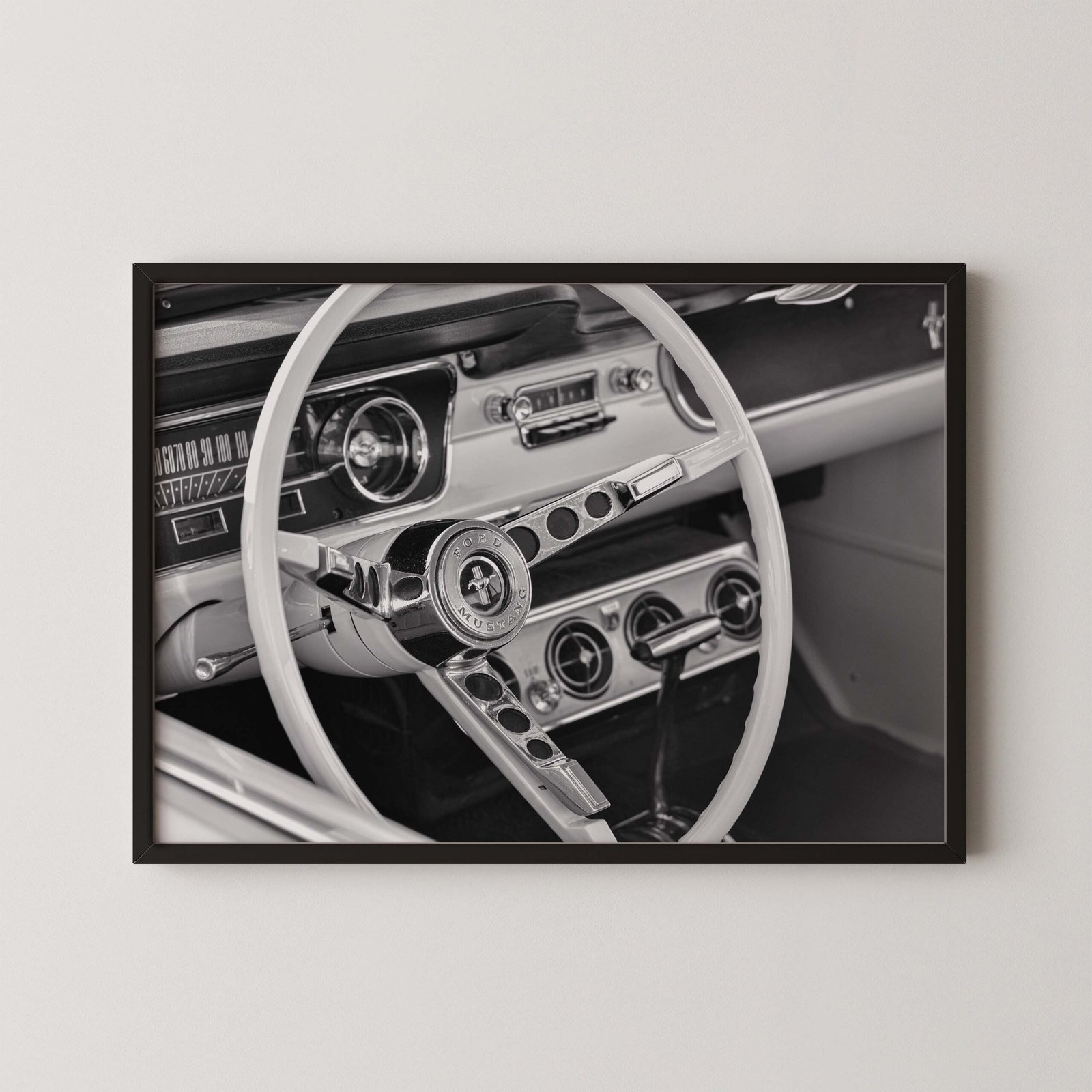 Classic Ford Mustang Cockpit Wall Art