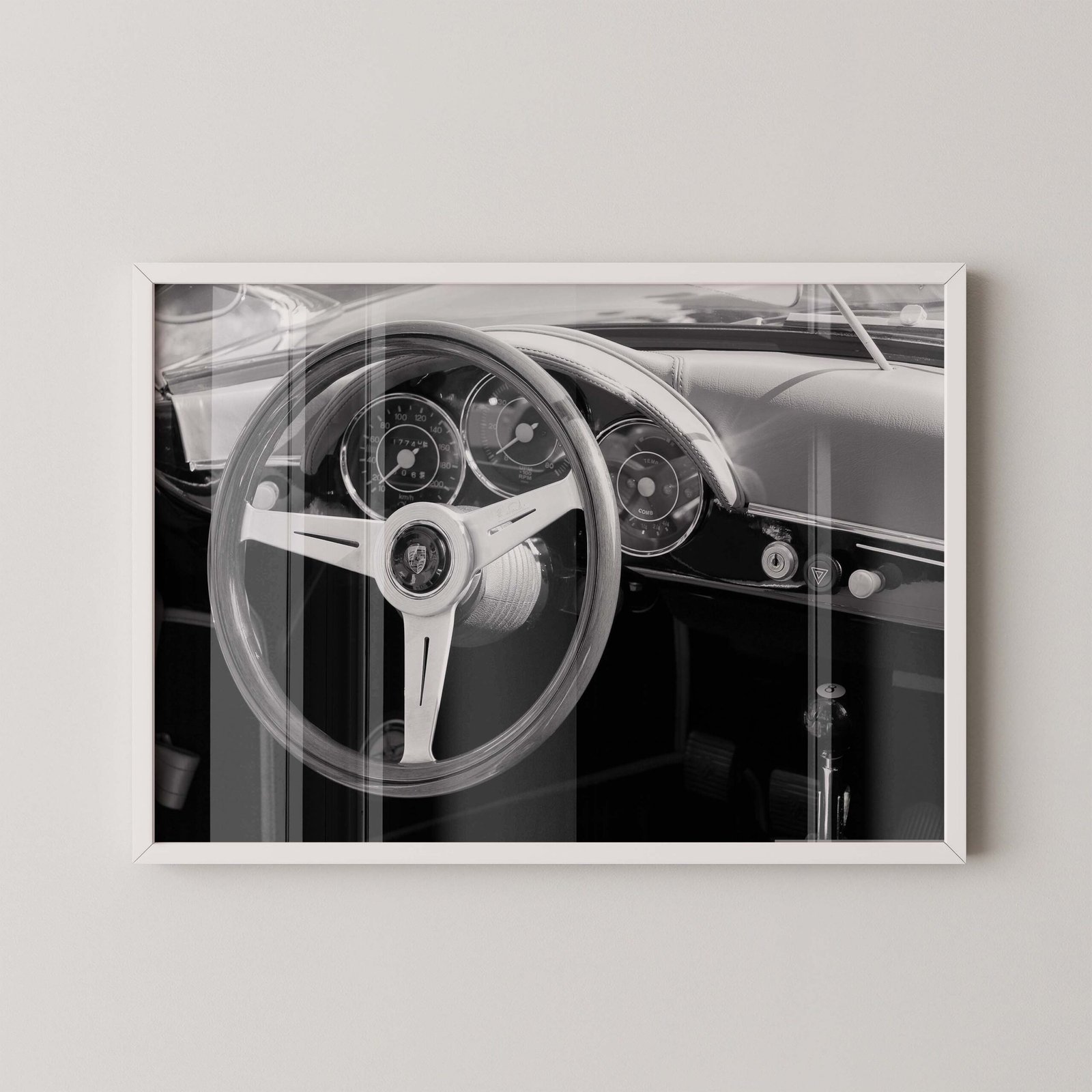 Classic Porsche Cockpit Print - Image 2
