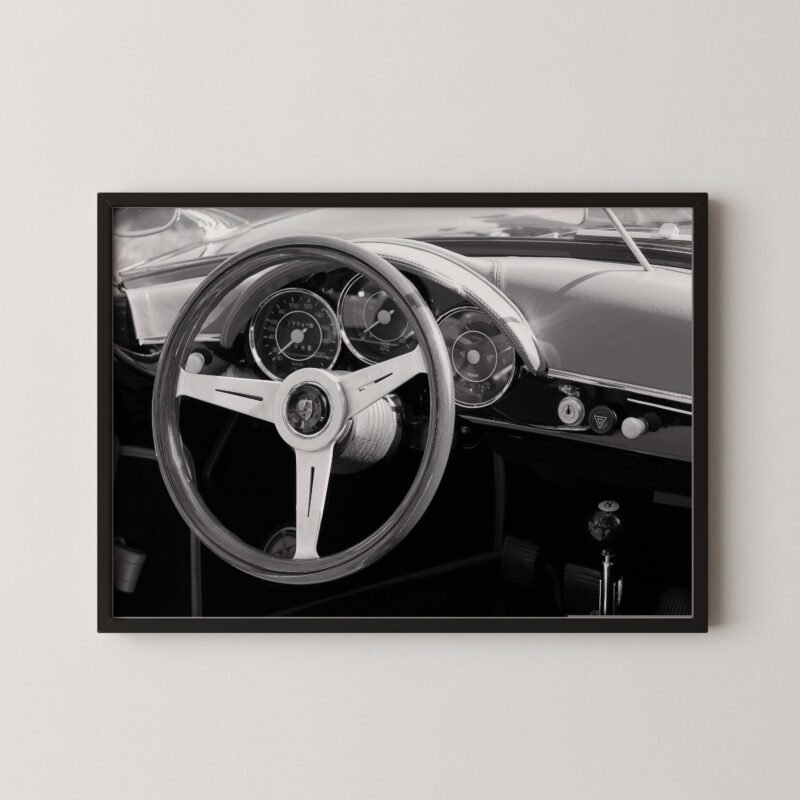 Classic Porsche Cockpit Print
