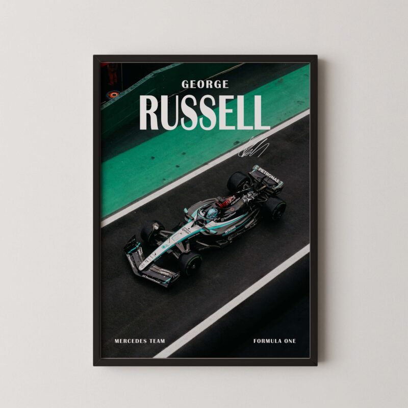 Formula 1 Mercedes Amg Petronas George Russel Poster