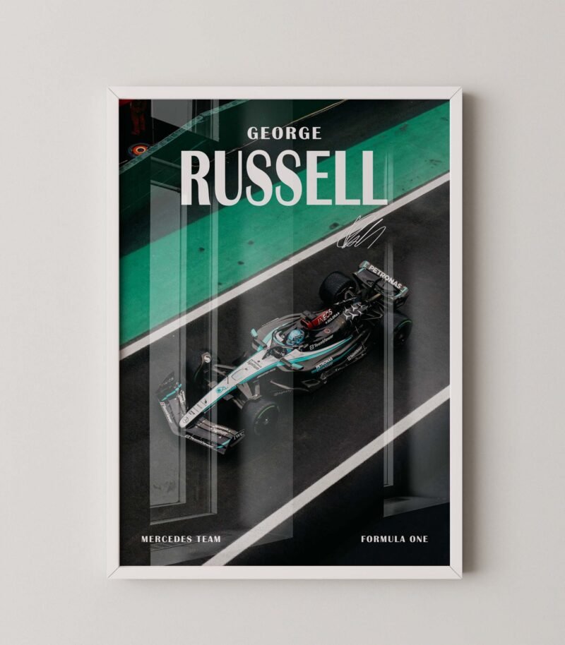 Formula 1 Mercedes Amg Petronas George Russel Poster