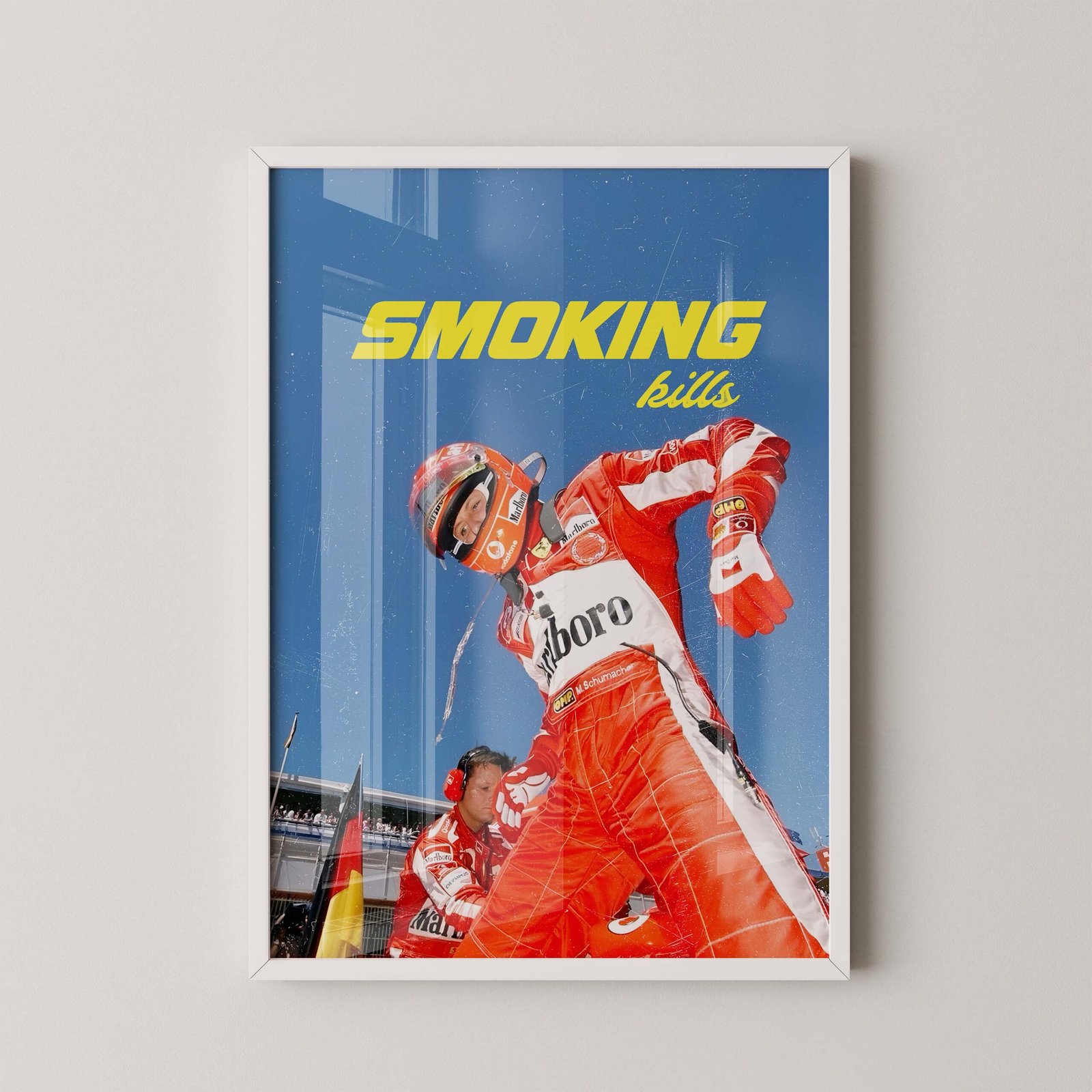Schumacher F1 Smoking Kills Poster - Image 2