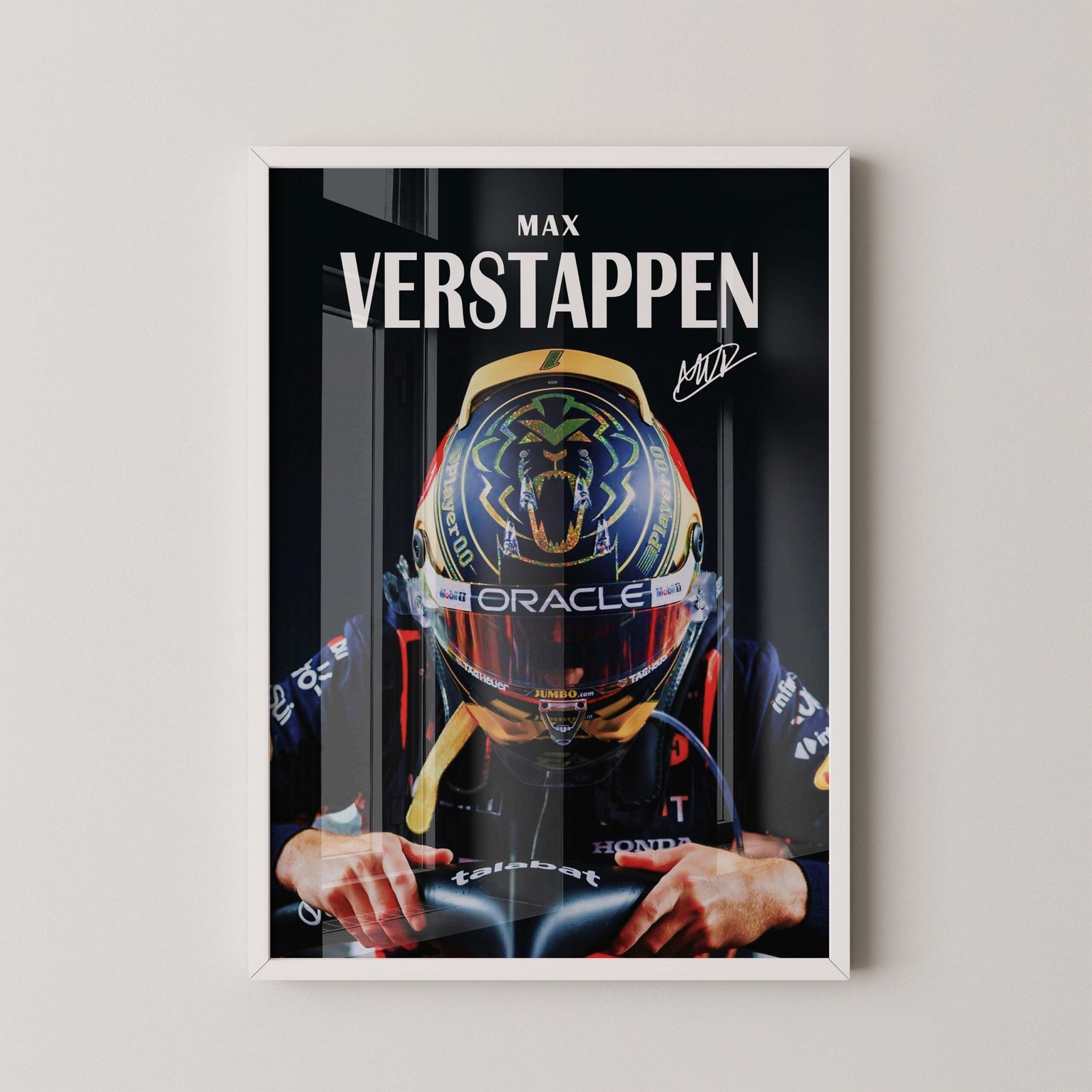 Max Verstappen Helmet Poster - Image 2
