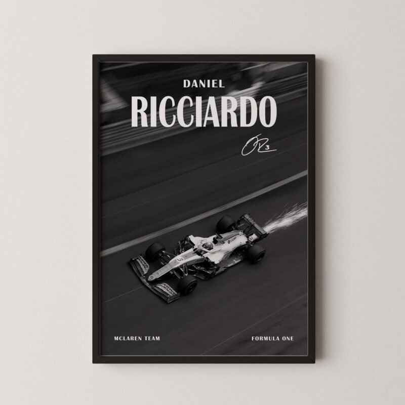 Formula 1 Mclaren Fire Daniel Ricciardo Print