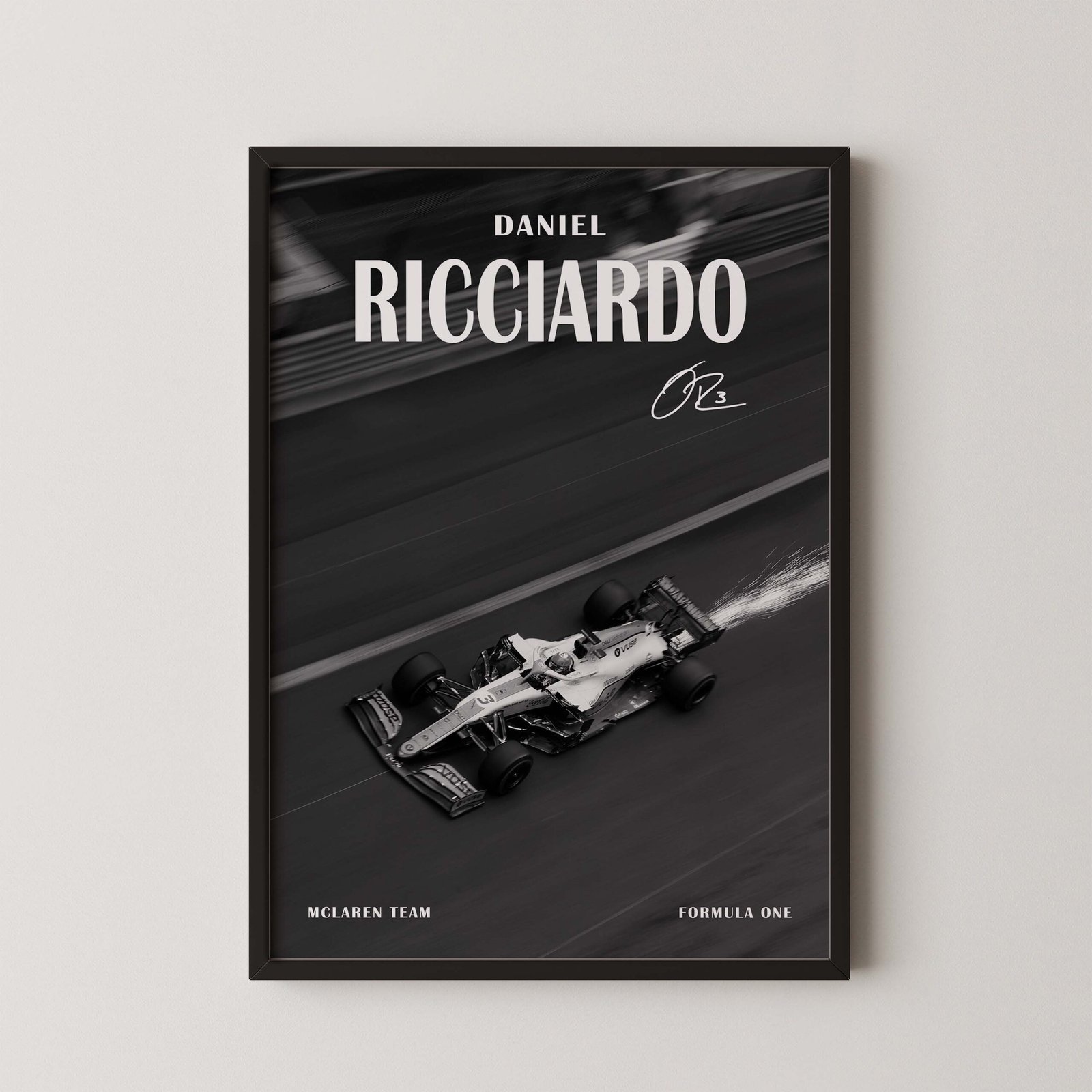 Formula 1 Mclaren Fire Daniel Ricciardo Print