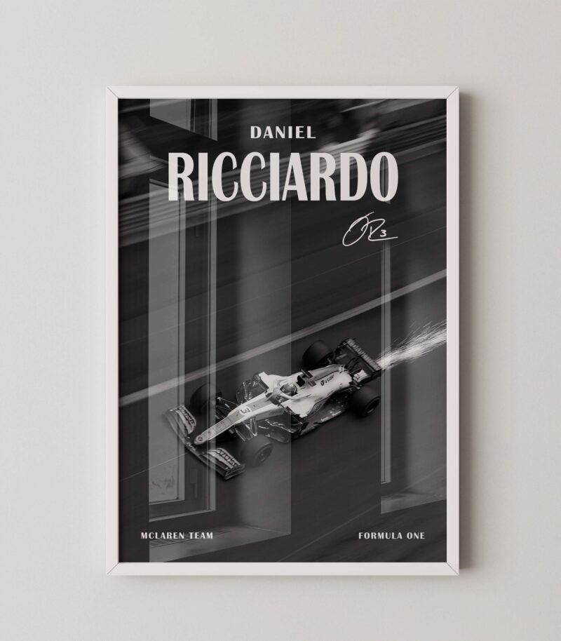 Formula 1 Mclaren Fire Daniel Ricciardo Print
