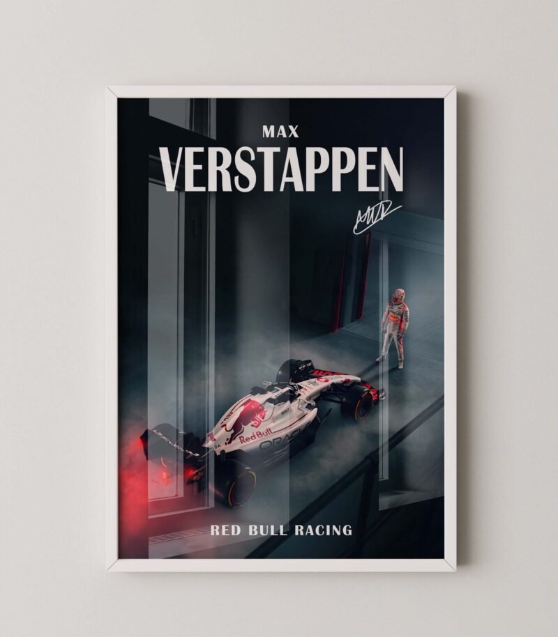 F1 Red Bull Max Verstappen Cinematic Wall Art