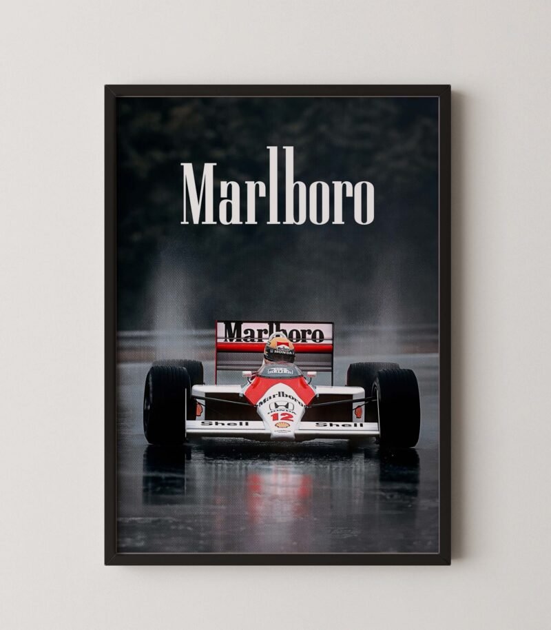 Retro F1 Marlboro Digital Print