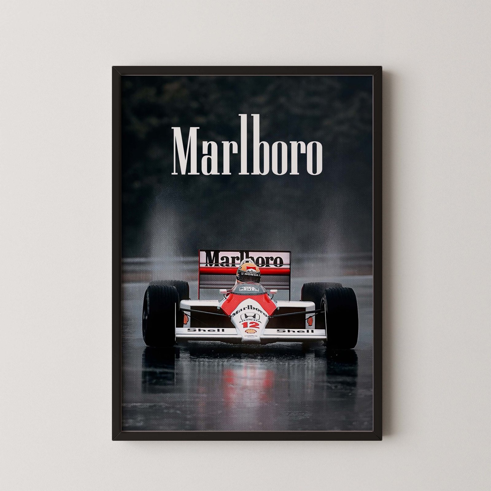 Retro F1 Marlboro Digital Print