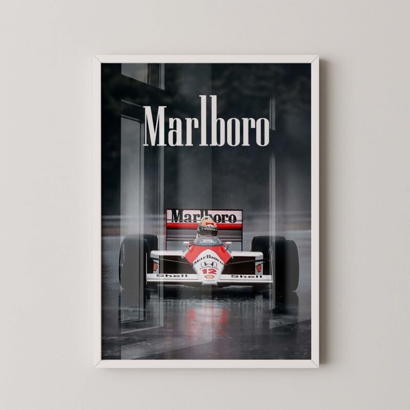 Retro F1 Marlboro Digital Print