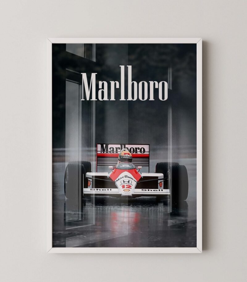 Retro F1 Marlboro Digital Print