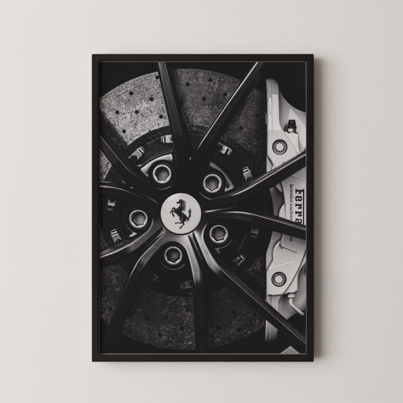 Ferrari Wheel Print