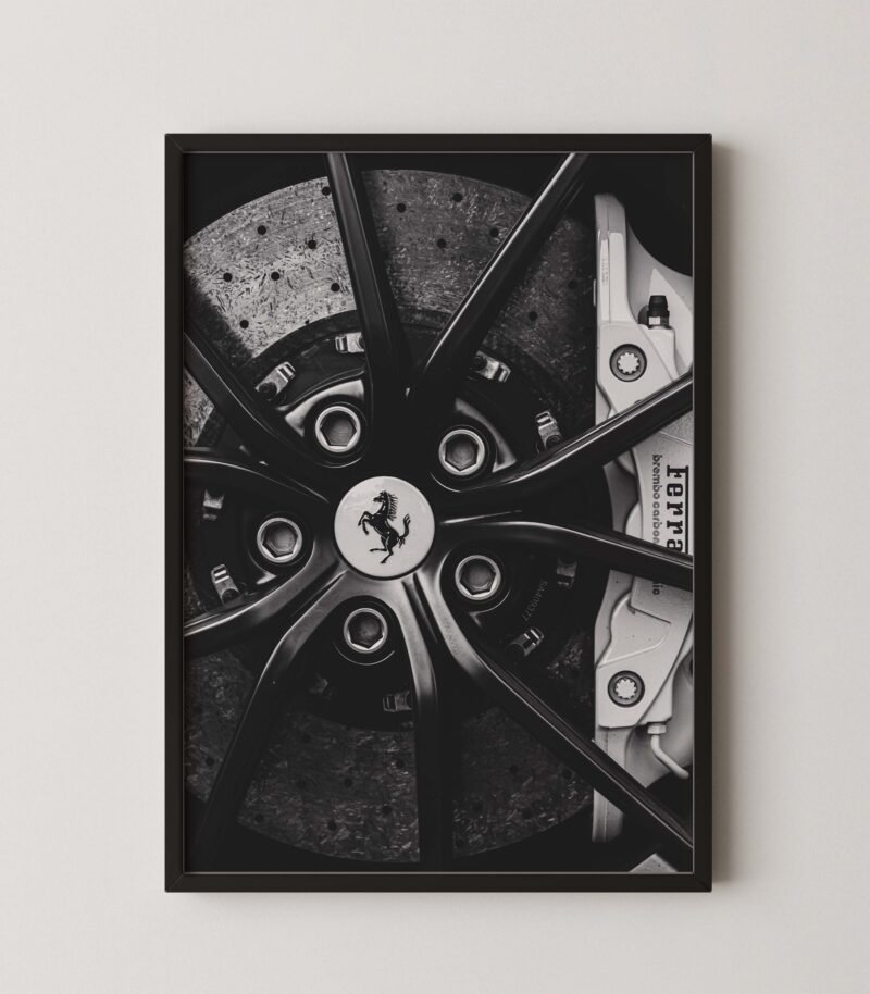 Ferrari Wheel Print