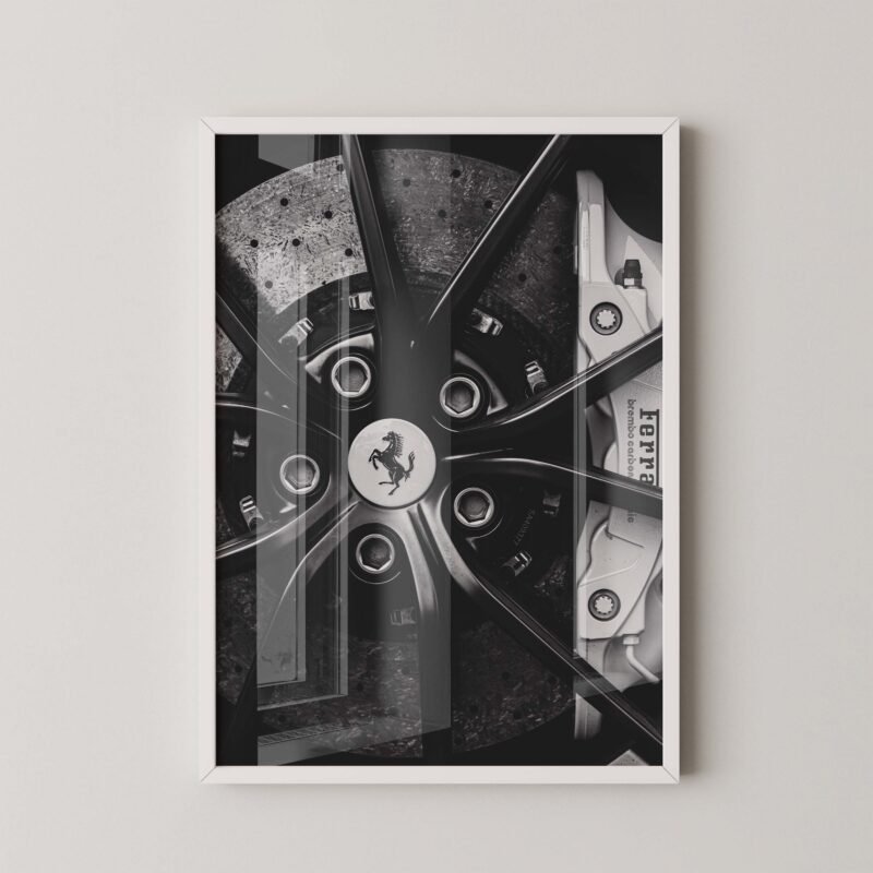Ferrari Wheel Print