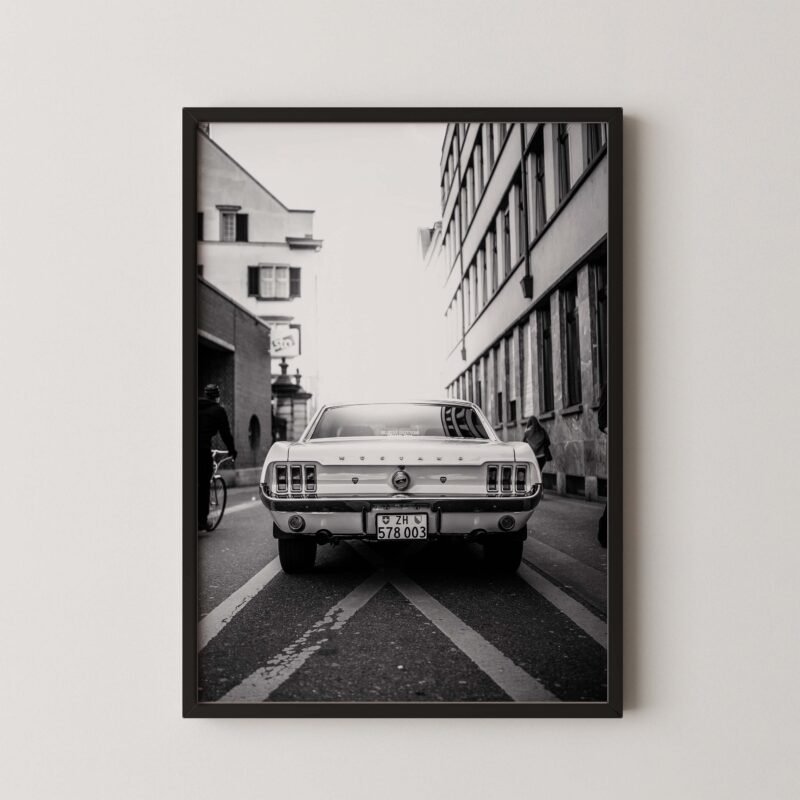 Classic Mustang on Street