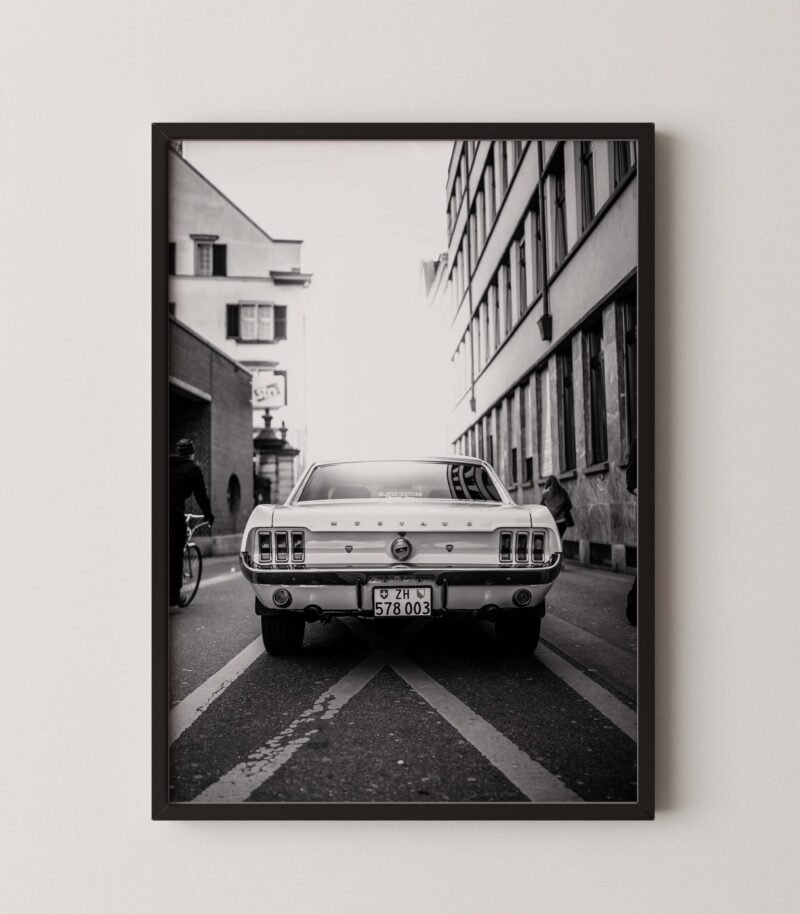 Classic Mustang on Street
