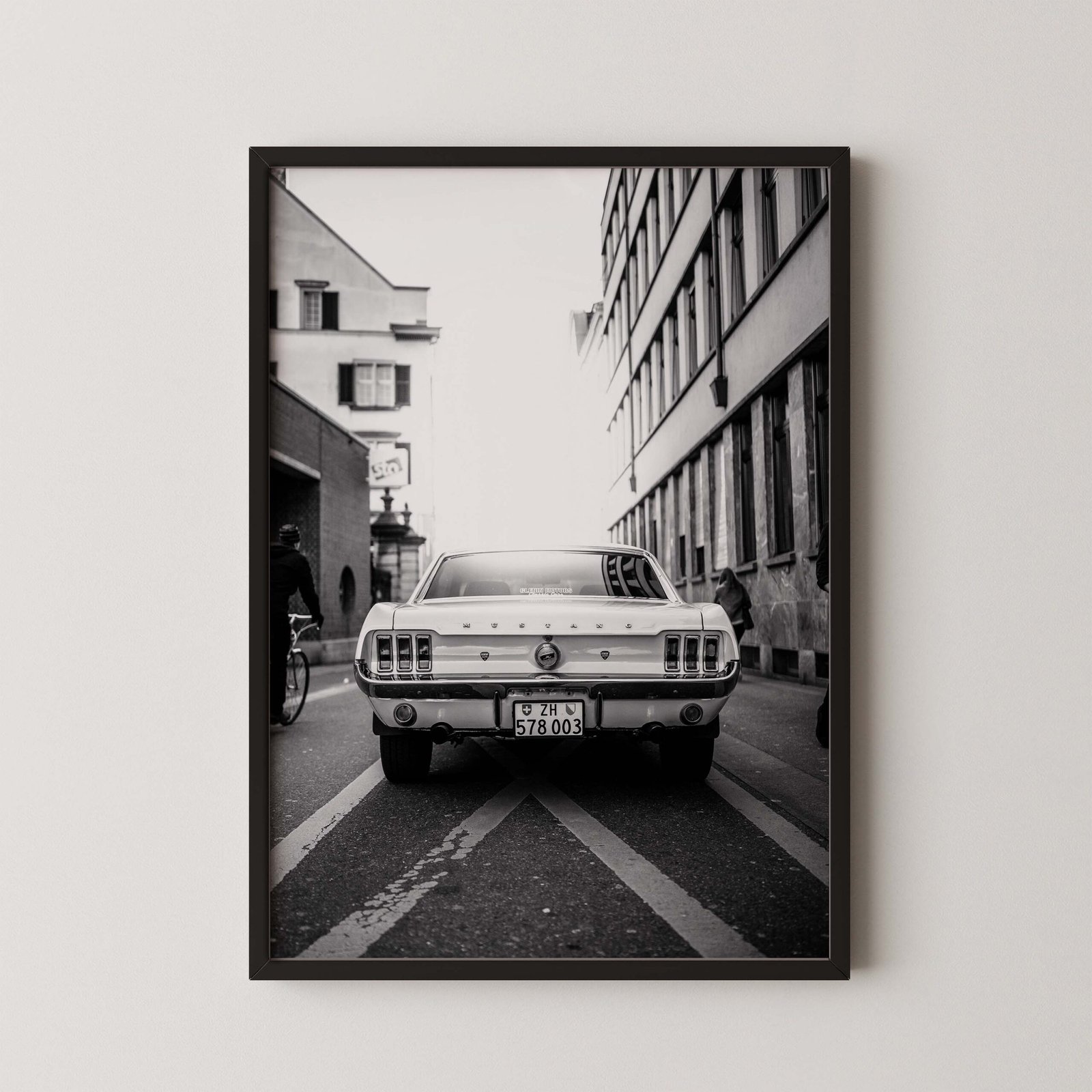 Classic Mustang on Street