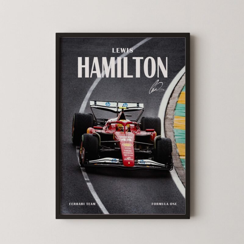 Formula 1 Ferrari Lewis Hamilton Poster
