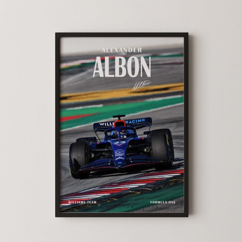 Alex Albon F1 William Racing Poster