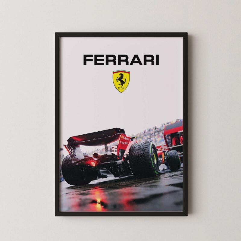 Formula one Ferrari car Poster