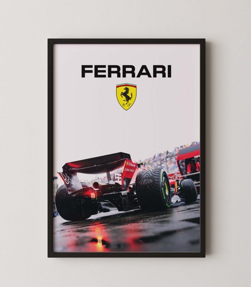 Formula one Ferrari car Poster