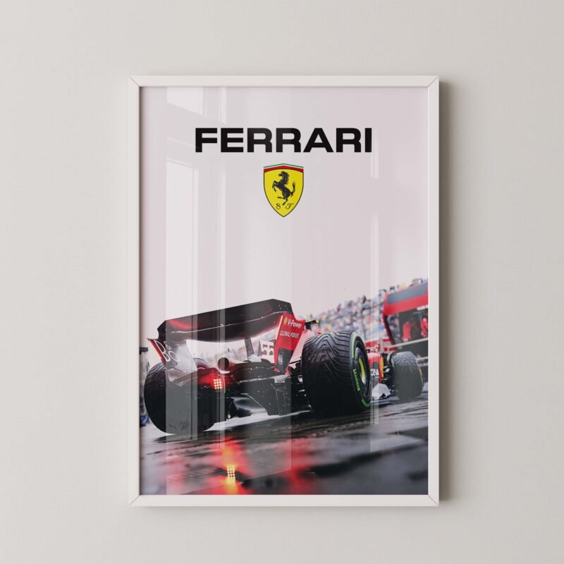 Formula one Ferrari car Poster